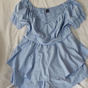 Blue Women's Romper